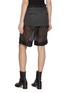 Back View - Click To Enlarge - MAISON MARGIELA - Sheer Layered Wool Silk Skirt Shorts