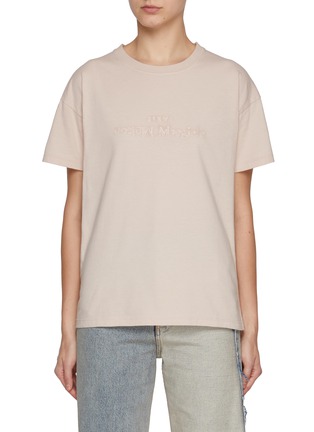 Main View - Click To Enlarge - MAISON MARGIELA - Reverse Logo Cotton T-Shirt