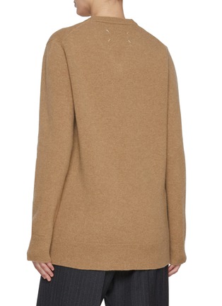 Back View - Click To Enlarge - MAISON MARGIELA - V-Neck Knit Sweater