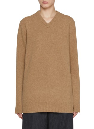 Main View - Click To Enlarge - MAISON MARGIELA - V-Neck Knit Sweater