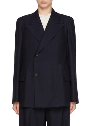 Main View - Click To Enlarge - MAISON MARGIELA - Barathea Tailored Wool Blazer