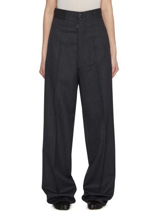 Main View - Click To Enlarge - MAISON MARGIELA - Striped Cavalry Wool Pants