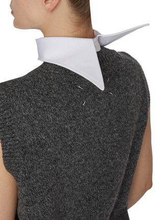 Figure View - Click To Enlarge - MAISON MARGIELA - Cotton Shirt Collar