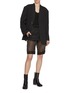 Figure View - Click To Enlarge - MAISON MARGIELA - Sheer Layered Skirt Shorts