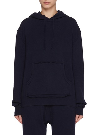 Main View - Click To Enlarge - MAISON MARGIELA - Décortiqué Wool Cashmere Hoodie