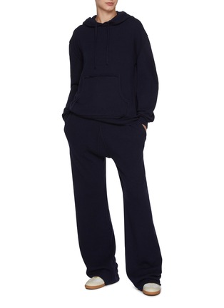 Figure View - Click To Enlarge - MAISON MARGIELA - Décortiqué Wool Cashmere Hoodie