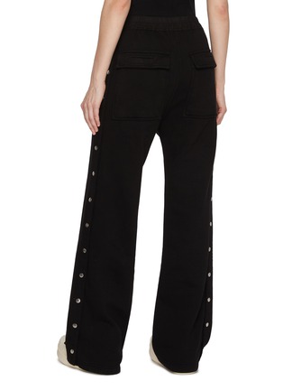 Back View - Click To Enlarge - RICK OWENS DRKSHDW - Pusher Snap Button Side Cotton Pants