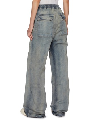 Back View - Click To Enlarge - RICK OWENS DRKSHDW - Geth Waxed Denim Jeans