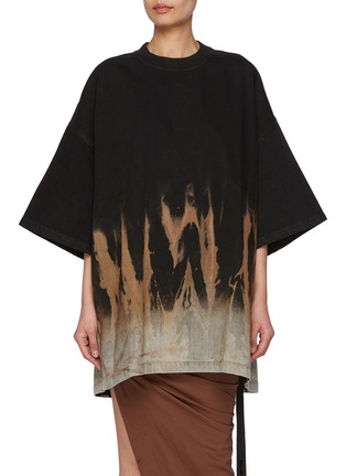 Main View - Click To Enlarge - RICK OWENS DRKSHDW - Boxy Tommy Flame Hem Cotton T-Shirt