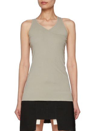 Main View - Click To Enlarge - RICK OWENS DRKSHDW - Ziggy Banana Cotton Tank Top