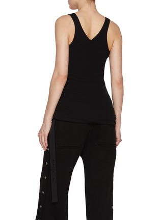 Back View - Click To Enlarge - RICK OWENS DRKSHDW - Ziggy Banana Cotton Tank Top