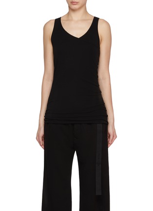 Main View - Click To Enlarge - RICK OWENS DRKSHDW - Ziggy Banana Cotton Tank Top