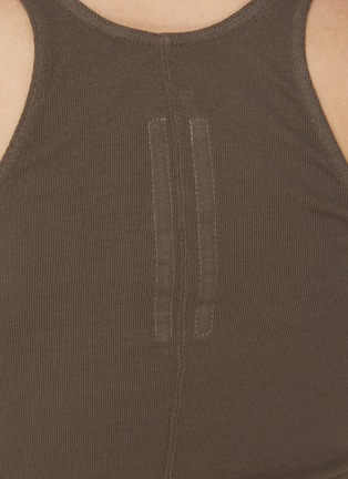  - RICK OWENS DRKSHDW - Raw Hem Cropped Cotton Tank Top