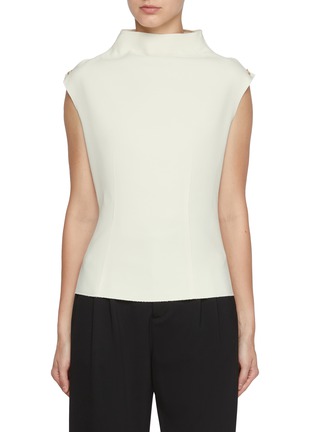 Main View - Click To Enlarge - ARMARIUM - Mock Neck Sleeveless Top