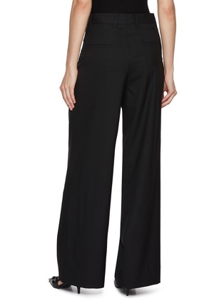 Back View - Click To Enlarge - ARMARIUM - Giorgia Pleated Wool Pants