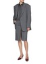 Figure View - Click To Enlarge - ARMARIUM - Daria Slit Wool Skirt