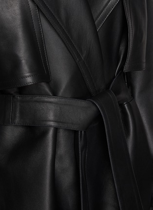  - ARMARIUM - Emma Wrap Leather Trench Coat