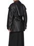 Back View - Click To Enlarge - ARMARIUM - Emma Wrap Leather Trench Coat