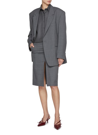 Figure View - Click To Enlarge - ARMARIUM - Hubby Tailored Wool Blazer