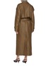 Back View - Click To Enlarge - ARMARIUM - Ginevra Belted Leather Trench Coat