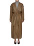 Main View - Click To Enlarge - ARMARIUM - Ginevra Belted Leather Trench Coat