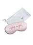 Main View - Click To Enlarge - RE.VITYL - Sleep Magic Embroidered Silk Mask — Pink Clouds