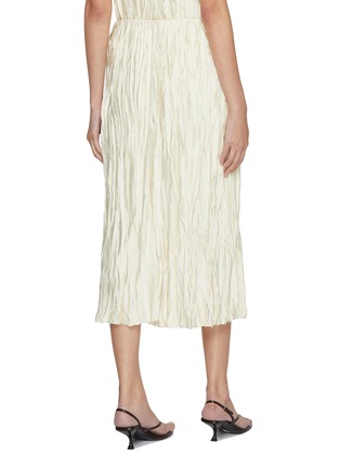 Back View - Click To Enlarge - VINCE - Crushed Bia Strip Midi Skirt