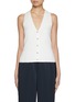 Main View - Click To Enlarge - VINCE - Button Up V-neck Tank