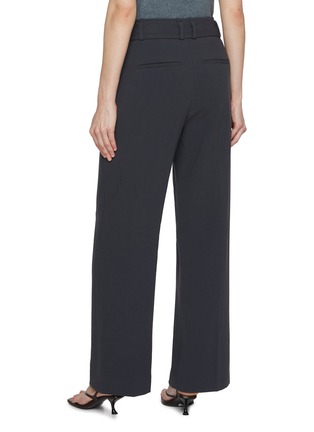 Back View - Click To Enlarge - VINCE - Belted Wide Leg Pants