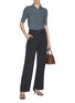 Figure View - Click To Enlarge - VINCE - Belted Wide Leg Pants