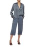 Figure View - Click To Enlarge - VINCE - Satin Parachute Cropped Pants