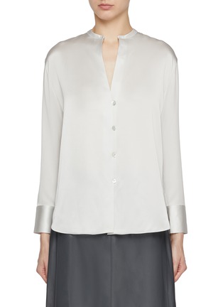 Main View - Click To Enlarge - VINCE - Band Collar Blouse