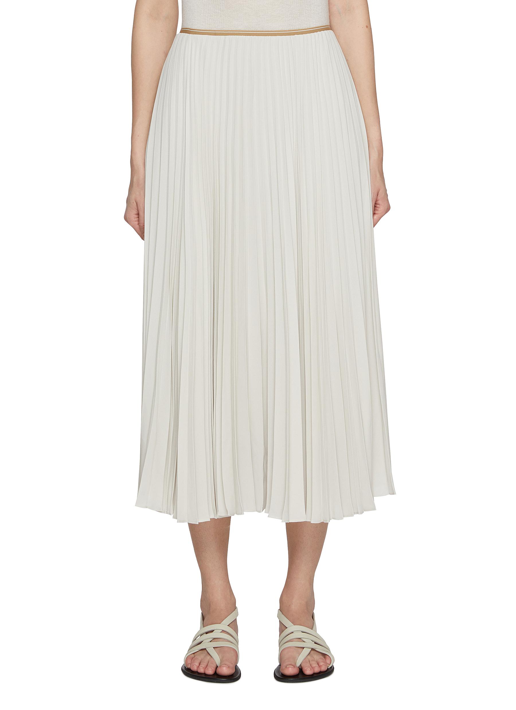 VINCE Draped Pleated Skirt Women Lane Crawford