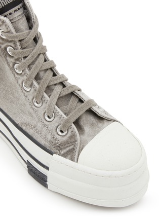 Detail View - Click To Enlarge - RICK OWENS DRKSHDW - X Converse DBL DRKSTAR Overdyed High Top Sneakers