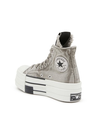  - RICK OWENS DRKSHDW - X Converse DBL DRKSTAR Overdyed High Top Sneakers