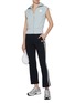 Figure View - Click To Enlarge - SOUTHCAPE - Waffle Contrast Pants