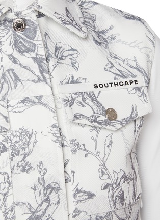  - SOUTHCAPE - Flap Pocjet Floral Button Vest