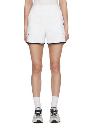 Main View - Click To Enlarge - SOUTHCAPE - Contrast Trim Flap Pocket Shorts