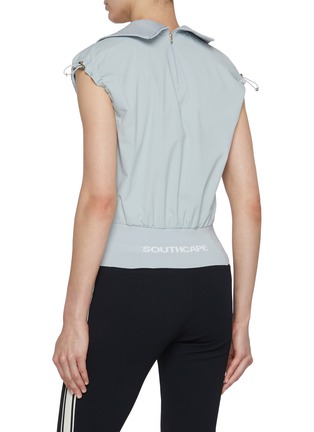 Back View - Click To Enlarge - SOUTHCAPE - Cap Sleeve Zip Up Gilet