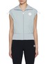 Main View - Click To Enlarge - SOUTHCAPE - Cap Sleeve Zip Up Gilet