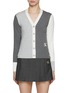 Main View - Click To Enlarge - SOUTHCAPE - Bicolour Knitted Cardigan
