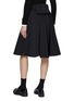 Back View - Click To Enlarge - SOUTHCAPE - Detachable Pouch Flared Midi Skirt