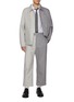 Figure View - Click To Enlarge - THOM BROWNE  - Two-Toned Pocket Cotton Overshirt