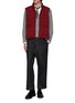 Figure View - Click To Enlarge - THOM BROWNE - 4 Bar Panelled Down Puffer Vest