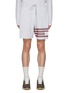 Main View - Click To Enlarge - THOM BROWNE  - Four Bar Cotton Sweat Shorts