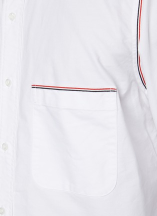  - THOM BROWNE  - RWB Framing Cotton Oxford Shirt