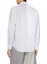 Back View - Click To Enlarge - THOM BROWNE - Two-Toned Pocket Cotton Oxford Shirt