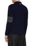 Back View - Click To Enlarge - THOM BROWNE - 4 Bar Cashmere Cardigan Shirt