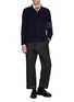 Figure View - Click To Enlarge - THOM BROWNE - 4 Bar Cashmere Cardigan Shirt