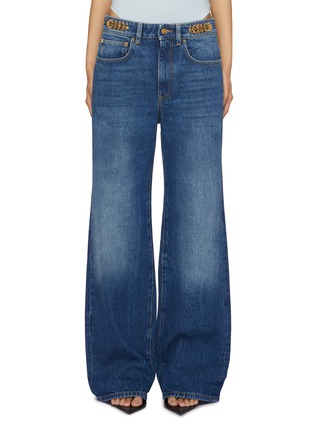 Main View - Click To Enlarge - PACO RABANNE - Metal Detail Cotton Jeans